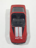 1984 Matchbox 1984 Corvette Convertible Red Die Cast Toy Car Vehicle