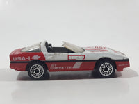 1986 Matchbox 1984 Corvette Convertible White Die Cast Toy Car Vehicle