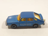 Vintage Majorette No. 284 Saab Turbo Blue 1/62 Scale Die Cast Toy Car Vehicle with Opening Doors