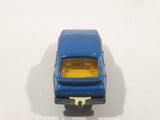 Vintage Majorette No. 284 Saab Turbo Blue 1/62 Scale Die Cast Toy Car Vehicle with Opening Doors