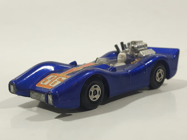 Vintage 1972 Matchbox Rolamatics No. 81 Blue Shark #86 Blue Die Cast Toy Car Vehicle