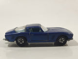 Vintage 1969 Lesney Matchbox Series No. 14 Iso Grifo Blue Die Cast Toy Car Vehicle with Opening Doors