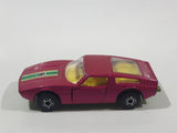 Vintage 1972 Lesney Matchbox Superfast No. 32 Maserati Bora Magenta Pink Die Cast Toy Car Vehicle with Opening Doors Made in England