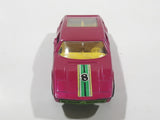 Vintage 1972 Lesney Matchbox Superfast No. 32 Maserati Bora Magenta Pink Die Cast Toy Car Vehicle with Opening Doors Made in England