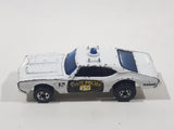 Vintage 1977 Hot Wheels Olds 442 Police Cruiser White Die Cast Toy Car Vehicle BW Hong Kong