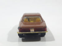 Vintage PlayArt Mercedes Benz 350 SL Brown Die Cast Toy Car Vehicle