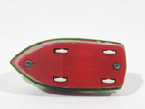 2005 Matchbox Superfast Pirate Police Launch Boat Green and Red Die Cast Toy Car