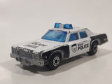 Vintage 1983 Matchbox Superfast Plymouth Gran Fury 012 Police Cop White Die Cast Toy Car Vehicle