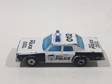 Vintage 1983 Matchbox Superfast Plymouth Gran Fury 012 Police Cop White Die Cast Toy Car Vehicle