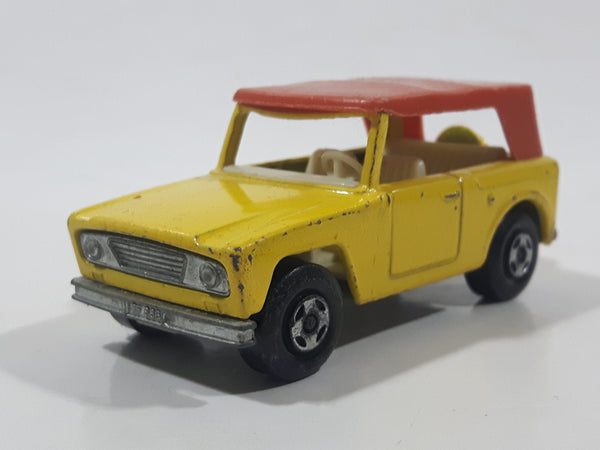 Vintage 1972 Lesney Matchbox Series Superfast No. 18 Field Car Yellow Die Cast Toy Car Vehicle