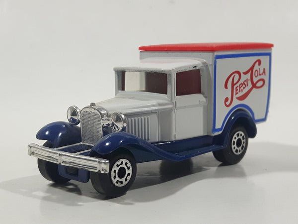 Vintage 1984 Matchbox SuperFast Model A Pepsi Cola White Die Cast Toy Classic Antique Car Delivery Vehicle