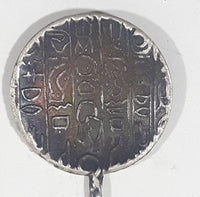 Vintage Egyptian Hieroglyph Tablet Silver Plated Metal Spoon