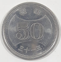 1956 Japan 50 Yen Aluminum Metal Coin Showa Year 31