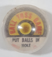 Vintage Herglo Ball Toss Game "Put Balls In Hold" Miniature 1 1/4" Tall Plastic Toy