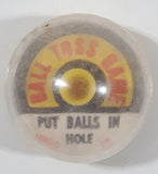 Vintage Herglo Ball Toss Game "Put Balls In Hold" Miniature 1 1/4" Tall Plastic Toy