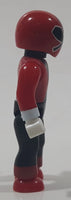 Mega Bloks Power Rangers Red 2" Tall Plastic Toy Action Figure