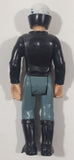 Vintage 1974 Fisher Price Motor Cycle Cop Police Officer 3 3/4" Tall Toy Action Figure Busted Foot