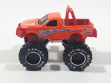 Greenbrier 4x4 Express Wheels Monster Truck Orange and Red Plastic Die Cast Toy Car Vehicle