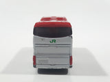 2005 Tomy Tomica No. 101 Hino S'elega Double Decker Tour Bus JR Bus Tohoku White and Red 1/156 Scale Die Cast Toy Car Vehicle