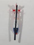 Majorette No. 322 Eurocopter (Airbus) Dauphin 2 SA 365 Coast Guard Helicopter White and Red 1/156 Scale Die Cast Toy Aircraft Vehicle