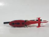 Majorette No. 322 Eurocopter (Airbus) Dauphin 2 SA 365 Coast Guard Helicopter White and Red 1/156 Scale Die Cast Toy Aircraft Vehicle