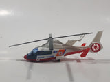 Majorette No. 322 Eurocopter (Airbus) Dauphin 2 SA 365 Coast Guard Helicopter White and Red 1/156 Scale Die Cast Toy Aircraft Vehicle