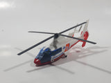 Majorette No. 322 Eurocopter (Airbus) Dauphin 2 SA 365 Coast Guard Helicopter White and Red 1/156 Scale Die Cast Toy Aircraft Vehicle