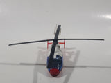 Majorette No. 322 Eurocopter (Airbus) Dauphin 2 SA 365 Coast Guard Helicopter White and Red 1/156 Scale Die Cast Toy Aircraft Vehicle