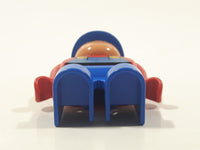 Lego Duplo Red Shirt Blue Hat and Overalls Worker 2 1/2" Tall Toy Figure 4555