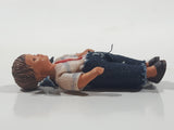 Vintage Lundby or Huckel Dollhouse Child Bendable Rubber Miniature 2 1/4" Tall Toy Figure