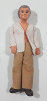 Vintage Lundby or Huckel Dollhouse Man Bendable Rubber Miniature 4" Tall Toy Doll Figure