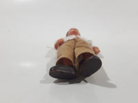 Vintage Lundby or Huckel Dollhouse Man Bendable Rubber Miniature 4" Tall Toy Doll Figure