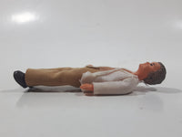 Vintage Lundby or Huckel Dollhouse Man Bendable Rubber Miniature 4" Tall Toy Doll Figure