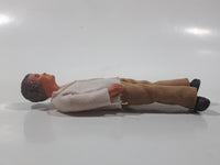 Vintage Lundby or Huckel Dollhouse Man Bendable Rubber Miniature 4" Tall Toy Doll Figure