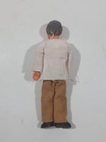 Vintage Lundby or Huckel Dollhouse Man Bendable Rubber Miniature 4" Tall Toy Doll Figure