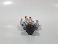 Vintage Lundby or Huckel Dollhouse Man Bendable Rubber Miniature 4" Tall Toy Doll Figure