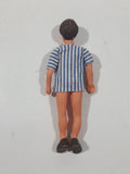 Vintage Lundby or Huckel Dollhouse Man Bendable Rubber Miniature 4" Tall Toy Doll Figure