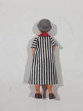 Vintage Lundby or Huckel Dollhouse Woman Bendable Rubber Miniature 4" Tall Toy Doll Figure