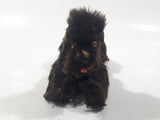 Vintage 1950s Steiff Mohair Snobby Poodle Black 5 1/2" Long Jointed Toy Animal