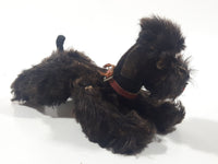 Vintage 1950s Steiff Mohair Snobby Poodle Black 5 1/2" Long Jointed Toy Animal