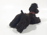 Vintage 1950s Steiff Mohair Snobby Poodle Black 5 1/2" Long Jointed Toy Animal