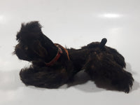 Vintage 1950s Steiff Mohair Snobby Poodle Black 5 1/2" Long Jointed Toy Animal