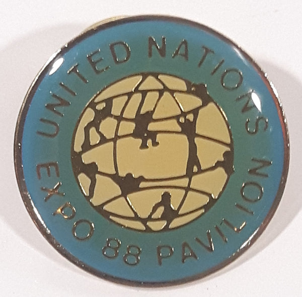 Rare Brisbane Australia World Expo 88 United Nations Pavilion Enamel Metal Lapel Pin