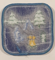 Girl Guides Canada Campfire and Tent Themed 1 3/4" x 1 3/4" Embroidered Fabric Patch Badge