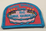 Happy Birthday From BC Girl Guides 2 1/8" x 2 1/8" Embroidered Fabric Patch Badge