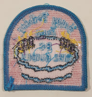 Happy Birthday From BC Girl Guides 2 1/8" x 2 1/8" Embroidered Fabric Patch Badge