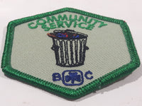 BC Girl Guides Community Service 2 1/2" x 2 1/2" Embroidered Fabric Patch Badge