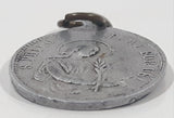 Vintage S. Philomena Pray For Us! Guardian Angel Be My Guide Metal Religious Saint Pendant