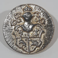 Vintage Coat of Arms Knight French 7/8" Metal Clothing Button