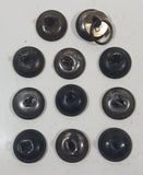 Vintage Scales of Justice Civilian Workwear 3/4" Brass Metal Clothing Button Set of 11